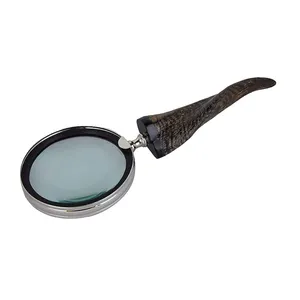 Bán buôn Magnifying Loupe 40x25mm 40x25mm 40x25 Jeweller LED ánh sáng kính lúp