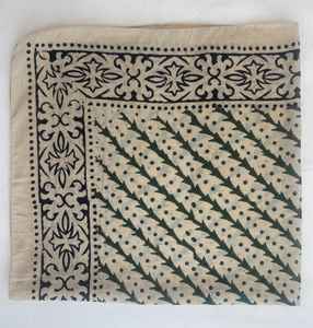 Bandana en coton bohème, imprimé à la main, écharpe, teinture naturelle, léger, bandeau d'été, enveloppe de cou de plage, unisexe - Product Image 2