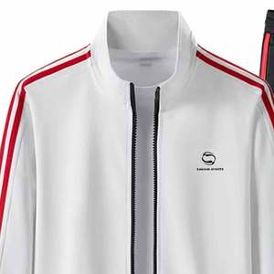 Survêtements unisexe à rayures latérales avec logo personnalisé de haute qualité Ensemble de jogging 2 pièces Survêtement patchwork - Product Image 2