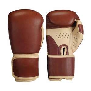 Gants de boxe durables et tendance en cuir pour les séances d'entraînement Doublure douce Prise en main confortable Parfait pour les séances de cardio en salle de sport Arts martiaux - Product Image 2