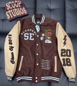 Veste Scoopera pour hommes haute qualité toile respirante Varsity Baseball Design col montant hiver nouveauté - Product Image 5