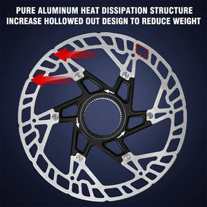 BUCKLOS RT-MT860/760 Rotors de frein à <span class=keywords><strong>disque</strong></span> <span class=keywords><strong>Centerlock</strong></span> 160mm anneau de verrouillage Rotor de <span class=keywords><strong>disque</strong></span> de frein 2/1 pièces VTT route vélo Rotors flottants - Product Image 5