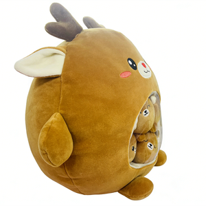 Ensemble de peluches personnalisées Bonhomme en pain d'épices, jouet en peluche de Noël en forme de pain d'épices, rembourrage en coton PP, peluche unisexe Bonhomme en pain d'épices, mini-biscuits pour bébés - Product Image 5