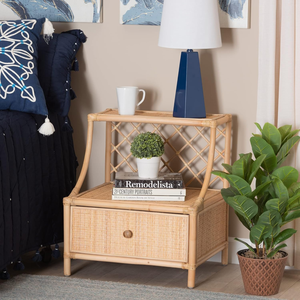Armoire en rotin naturel pour la décoration intérieure Armoire de rangement en rotin tissée à la main polyvalente pour le salon - Product Image 1