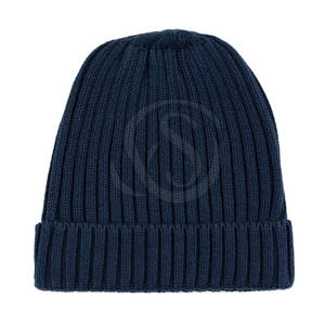 Fabricant OEM, bonnet en tricot unisexe, couleur unie, hiver, plus épais, vêtements de sport, course à pied, 100% laine, courant - Product Image 1