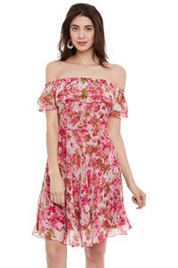 Robe tunique imprimée de haute qualité à la mode pour l'été Robes personnalisées sans manches à épaules dénudées - Product Image 5