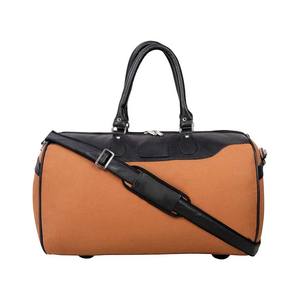 Sac polochon de week-end en cuir PU végétalien personnalisé pour hommes Style pliable Fermeture à glissière Conception lambrissée à la mode pour les voyages décontractés - Product Image 3