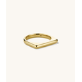 Bold Gold Plated Puzzle Stacking <b>Ring</b> Free Size Tarnish-Free 18K Inlay Geometric Cluster <b>Opening</b> Eternity <b>Ring</b> Trendy Style - Product Image 2