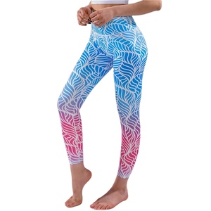 Custom Logo Yoga Pants High Quality Butt Lift Sublimation High Waist Work Out Leopard <b>Leggings</b> - Product Image 1