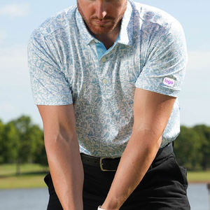 Pour hommes. Golf manches courtes pour polo tissu tricoté respirant solide idéal pour le fitness utilisation quotidienne en extérieur col court - Product Image 2