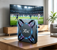 Nouvelle Box TV Android 14 AI X96 M300 M200 Amlogic S905X5M 4 Go RAM 64 Go ROM Wi-Fi Double Bande 2.4G/5G TVBOX 4K Smart Android Box Décodeur