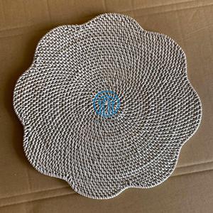 Handcrafted <b>Rattan</b> Flower <b>Placemats</b> for Dining Table Luxury Decorative Mats & Pads Made in Vietnam - Product Image 4