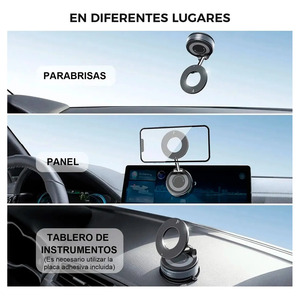 Support magnétique pour téléphone portable avec ventouse auto-ajustable - Couleurs assorties - Product Image 6