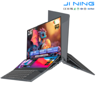 Nieuwe 16"+14" Dubbel Scherm Laptop Touch IPS Intel Core I7 9850H 6-Core 32GB 1TB SSD Plastic Behuizing Verlichte Toetsenbord Engelse Windows 11