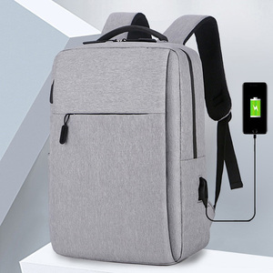 Venta al por mayor de mochila Oxford grande personalizada Casual Business multifuncional resistente al agua Puerto USB poliéster forro cremallera - Product Image 1