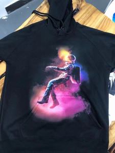 Sweat à capuche unisexe 100% coton en éponge française surdimensionné 320Gsm couverture brodée avec logo personnalisé pour hommes printemps saison à capuche solide - Product Image 5