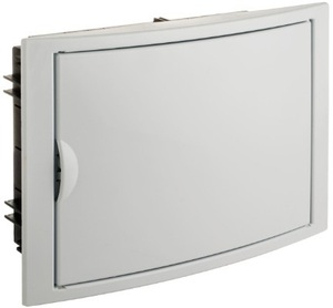 Caja empotrada para 14 elementos, panel y puerta blancos, 320x233x75mm. (Solera 5012) - Product Image 1