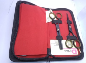 Ciseaux de barbier et de dégradage professionnels de haute qualité, prix le plus bas, ensemble de ciseaux de coupe et de dégradage en acier inoxydable avec rasoir - Product Image 2