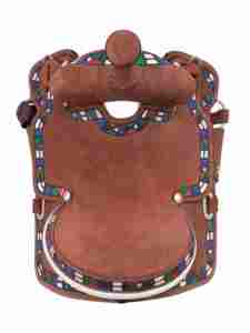 Silla de Montar Western Premium con Armazón de Fibra de Vidrio, Cuero de Búfalo, Tallado Floral, Guardabarros Preformado de 16 Pulgadas, Personalizable - Product Image 6