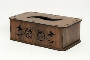 กล่องกระดาษทิชชูทำด้วยมือสำหรับห้องนอนและห้องนั่งเล่นที่ใส่กระดาษทิชชูทำจากไม้หรูหราพร้อมน้ำยาเคลือบเงา - Product Image 5