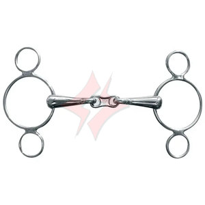 Anneau lâche sur mesure snaffle eco pur 3 anneau gag néerlandais gag bit acier inoxydable western hollandais gag bit allemand argent culottes - Product Image 6