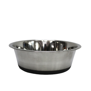 Bol rond en acier inoxydable, bol à salade de couleur argent poli mat pour la cuisine et la décoration de mariage faites à la main - Product Image 1