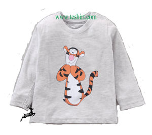 Camisetas de Verano para Niño 100% Algodón, Ecológicas, Transpirables, de Manga Corta, con Estampado Animal, Ropa Infantil en Oferta Online en India - Product Image 1