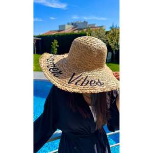Sombrero de Paja Ancho con Bordado de Camello y Flecos, Protección Solar para Playa y Uso Diario HSR2112 - camel2112 - Product Image 6