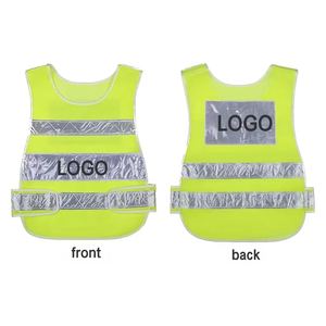 Hommes grande taille gilet de sécurité réfléchissant vestes 100% polyester/maille multi-poches fermeture éclair vêtements de sécurité d'automne-Vente en gros - Product Image 4