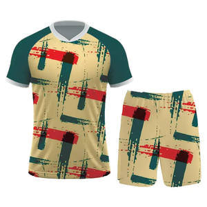 Ensemble de vêtements de sport de football pour hommes, nouveau design, tissu respirant, col en V, service OEM personnalisable pour adultes - Product Image 3