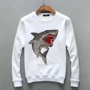 Sudadera de Algodón con Forro Polar para Hombre, Transpirable, Antiarrugas, Diseño con Pedrería, Premium, Cómoda, Personalizable, Venta al Por Mayor - Product Image 1