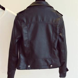 เสื้อแจ็คเก็ตผ้าใบหนังแกะแท้สำหรับผู้ชายใหม่2022ฤดูหนาวเสื้อแจ็กเก็ตหนังสีดำมีซิปสไตล์ไฮสตรีท - Product Image 5