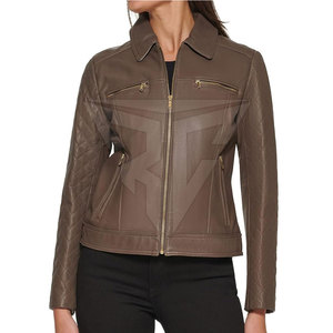 Nueva llegada chaqueta de moda de longitud larga para mujer transpirable diseño de cuero puro XL algodón ropa de invierno de alta calidad al por mayor - Product Image 1