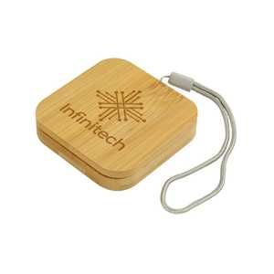 Estuche Cuadrado de Bambú Resistente para Cables de Carga Múltiple Modelo OC-BR6 - Product Image 2