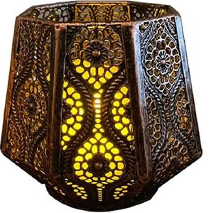 Linterna de portavelas de metal decorativa de tendencia para uso festivo y decoración del hogar y la boda - Product Image 2