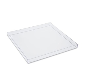 Modern Large Rectangle Acrylic Serving Tray Pastry Gift <b>Display</b> Deep Serving Tray for Handmade Piece selling - Product Image 2