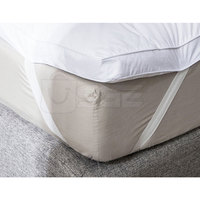 Surmatelas en mousse à mémoire de forme imperméable, écologique, matelassé toutes saisons, protège-matelas doux et lavable pour la maison et l'hôtellerie