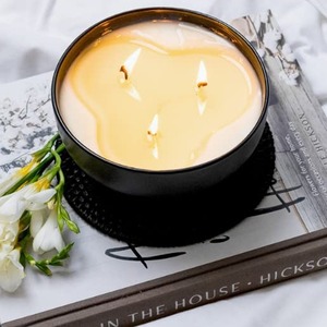 TOOWIN 3 mèches grandes bougies de soja naturelles décoratives avec parfum de longue durée pour la maison, la fête des mères, l'anniversaire, l'anniversaire - Product Image 2