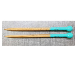 Meilleure qualité 25 cm 3.5mm aiguilles à tricoter en bois personnalisées marque privée de l'Inde prix de gros pour l'exportation - Product Image 3