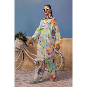 Vendedor superior diseño tradicional césped Salwar Kameez para damas uso informal ligero cómodo secado rápido todas las estaciones vestido de mujer - Product Image 6