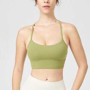 Spandex avec logo personnalisé vente en gros de vêtements de sport respirants dos nu de haute qualité pour femmes soutien-gorge de sport pour l'entraînement et le yoga - Product Image 6