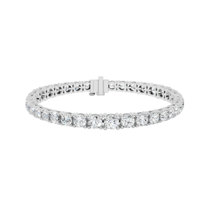 Pulsera de tenis con diamantes de laboratorio de 13.20 CT, corte brillante redondo, oro de 18K, 14K, 10K y plata 925, oro rosa, amarillo y blanco - Product Image 2