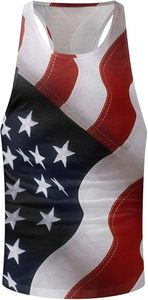Custom <b>Men's</b> Tank Top 100% Cotton New Breathable Fashion <b>Vest</b> Large Size Casual Sleeveless Top with Full Print Loose Fit - Product Image 5