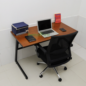S-Bamboo Walnut Brown Modern <b>Simple</b> Laptop <b>Desk</b> (120cm X 60cm X 75cm) - Product Image 4