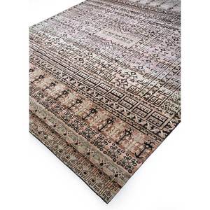 พรมวิสกายาสีเบจและสีน้ำตาล ทำด้วยมือจากขนแกะอัฟกัน ลายเรขาคณิต สำหรับห้องนั่งเล่น ขนาด 9x12 ฟุต รุ่น Enm-8009 - Product Image 2