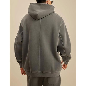 Sweats à capuche délavés à l'acide pour hommes en détresse personnalisés Sweat à capuche surdimensionné Vintage Lavage à l'acide avec sweats à capuche - Product Image 5