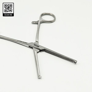 คีมหนีบหลอดเลือดโคเชอร์ เกรดเยอรมัน ผลิตจากเหล็กกล้าไร้สนิม ใช้สำหรับผ่าตัด หยุดเลือด ปากคีมตรงแบบมีฟัน สามารถนึ่งฆ่าเชื้อได้ ความแม่นยำสูง - Product Image 3