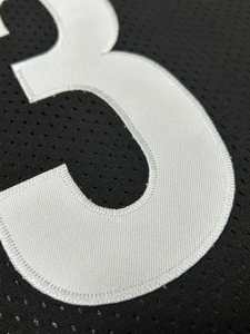 Maillot de football unisexe personnalisé noir uniforme d'équipe court sport compétition d'entraînement décontracté grande taille imprimé nom du joueur - Product Image 5