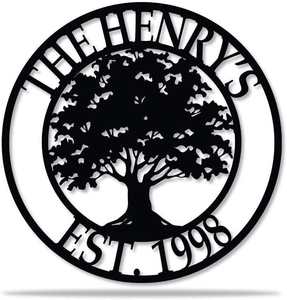 Letrero Decorativo de Metal Negro Niquelado Pulido, Escultura de Pared de Estilo Tradicional para Sala de Estar, Hotel, Señales en Braille - Product Image 1