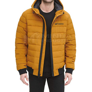 เสื้อแจ็คเก็ตพัฟเฟอร์ผู้ชายแบบกันน้ำสำหรับฤดูหนาว คอตั้ง ปักโลโก้ตามสั่ง ผลิตจากโพลีเอสเตอร์/คอตตอน เหมาะสำหรับใช้งานกลางแจ้ง ขายส่ง - Product Image 5